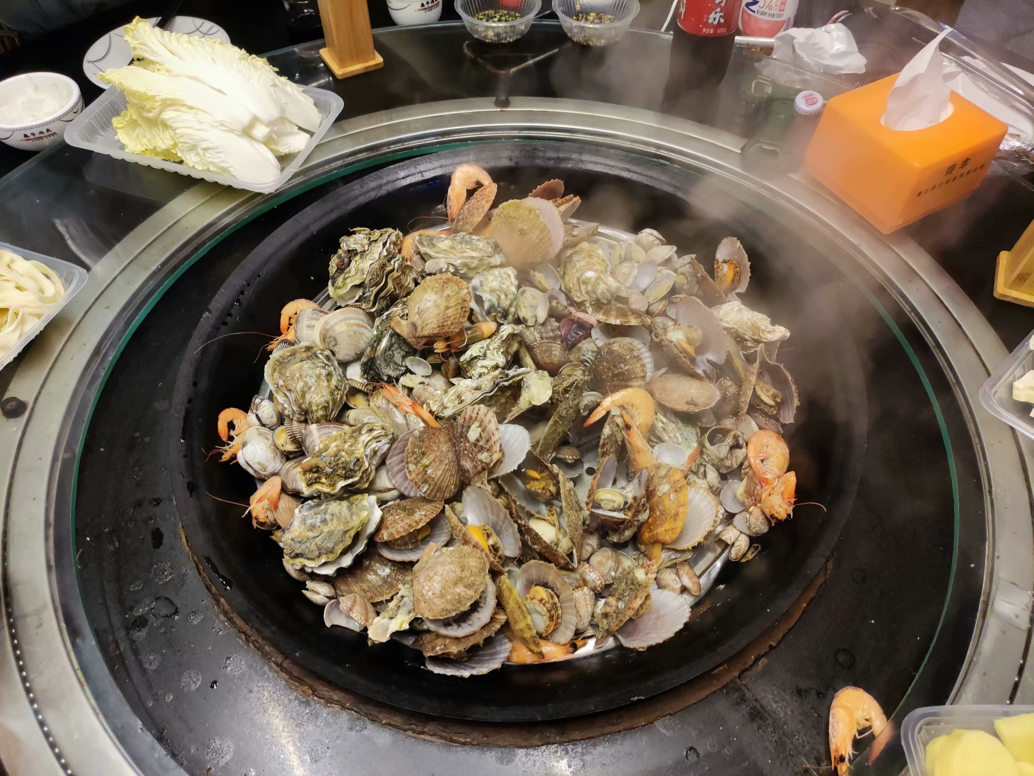 蒸汽海鲜感觉味道有点淡了